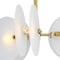 Designers Fountain Sky Fall 20.75in. 3-Light Brushed Gold Contemporary Semi Flush Mount with Etched Fluted Glass Shade D311C-SF-BG - alternate 6